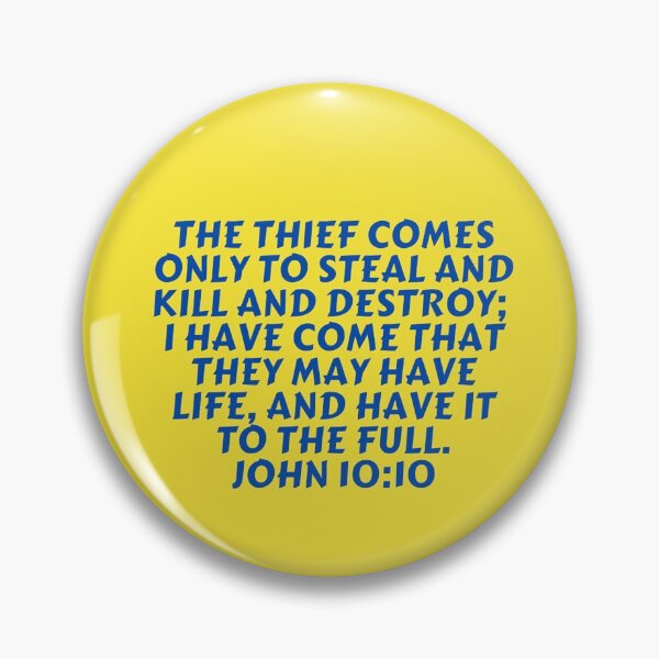 Item preview, Bible Verse John 10:10 designed and sold by Prayingwarrior.