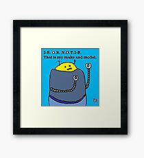 "Fat Robot Ponders Identity" by Richard F. Yates Framed Print