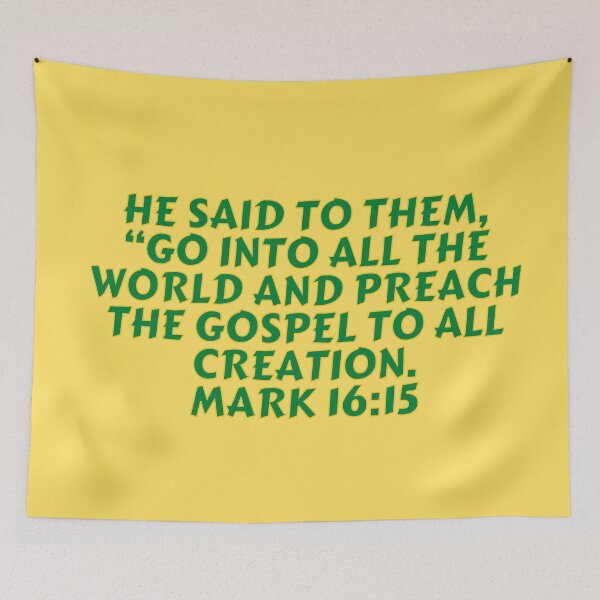 Item preview, Bible Verse Mark 16:15 designed and sold by Prayingwarrior.