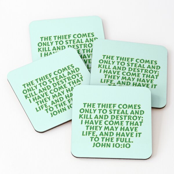 Item preview, Bible Verse John 10:10 designed and sold by Prayingwarrior.