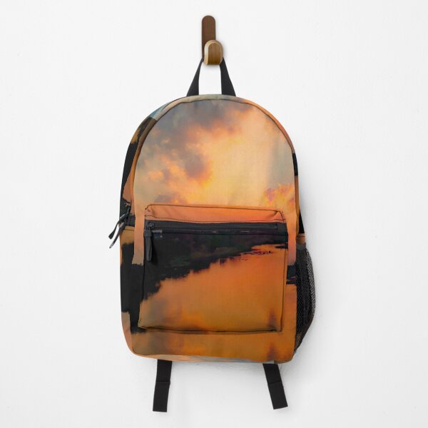Item preview, Colorful Sunset By the River designed and sold by PriyanDecor.