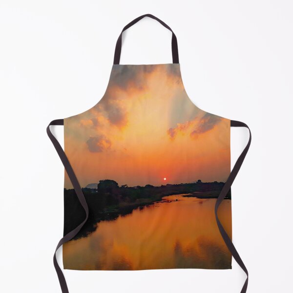Item preview, Colorful Sunset By the River designed and sold by PriyanDecor.