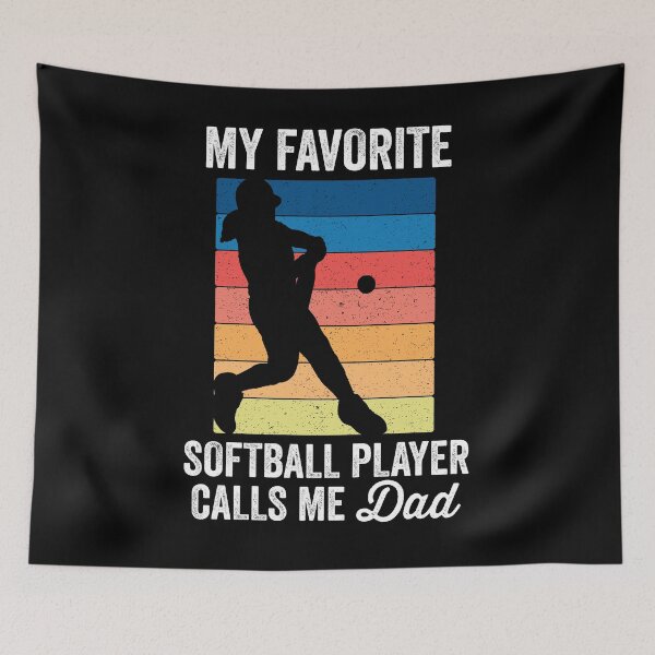 Artikelvorschau, Mein Lieblings-Softballspieler nennt mich Papa entworfen und verkauft von azmndesigns.