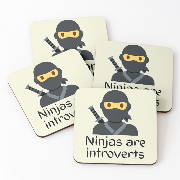 Item preview, Ninjas are introverts - Funny designed and sold by DrawingBoard.