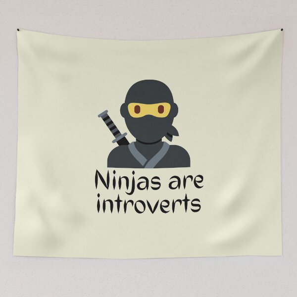 Item preview, Los ninjas son introvertidos - Divertido designed and sold by DrawingBoard.