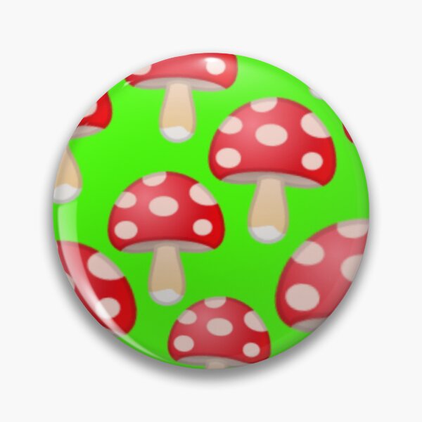 Item preview, Red Green Mushroom Pattern designed and sold by ZubiyaArt.