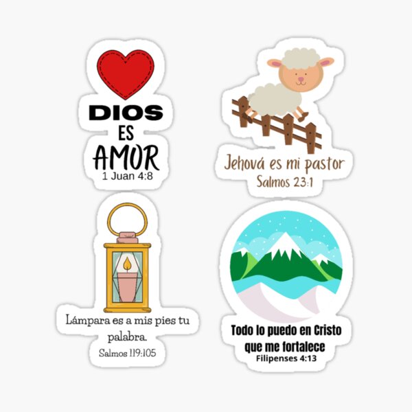 Bendice alma mía a Jehová, Spanish Bible Verse Sticker for Sale by  latiendadearyam