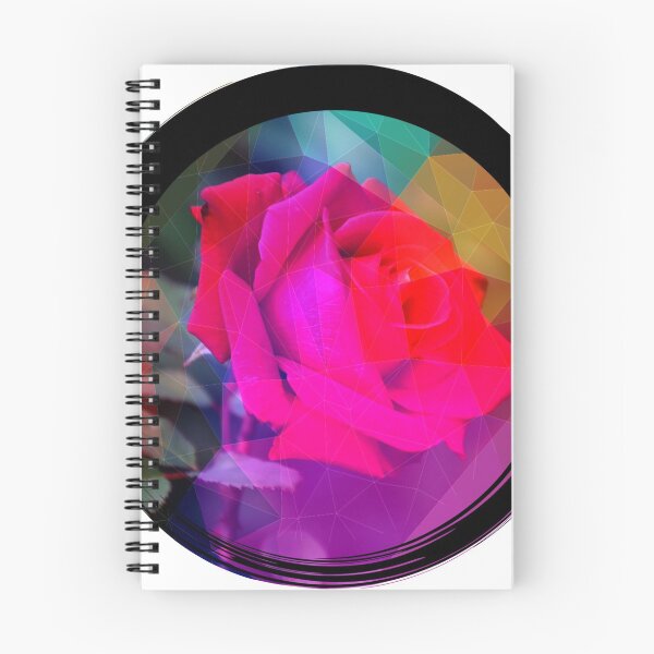 Item preview, Flor de rosas rojas geometrificada con filtros de colores 3 designed and sold by martwea.
