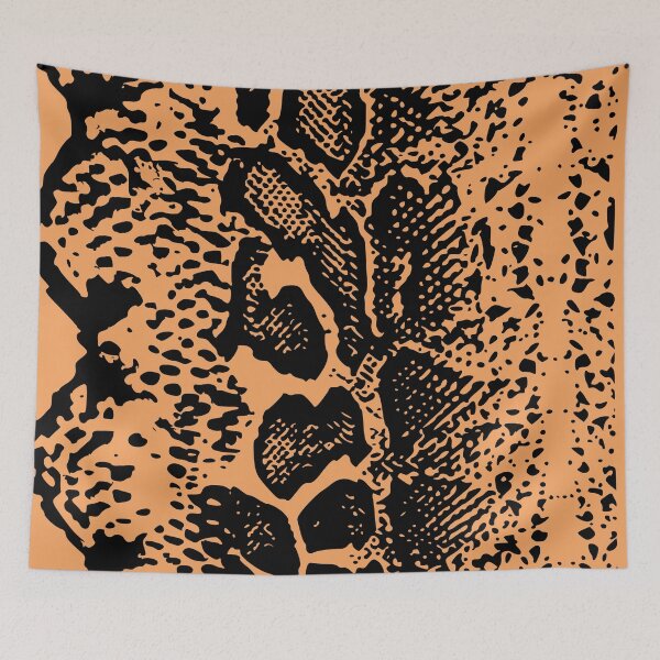 Item preview, Sandy Brown and Black Python Skin Design designed and sold by DesignFantazia.