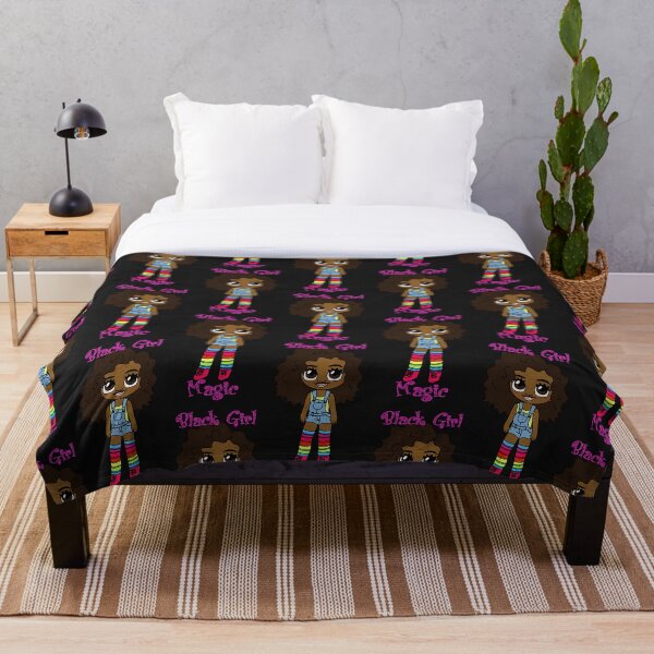 Black Girl Magic Throw Blanket