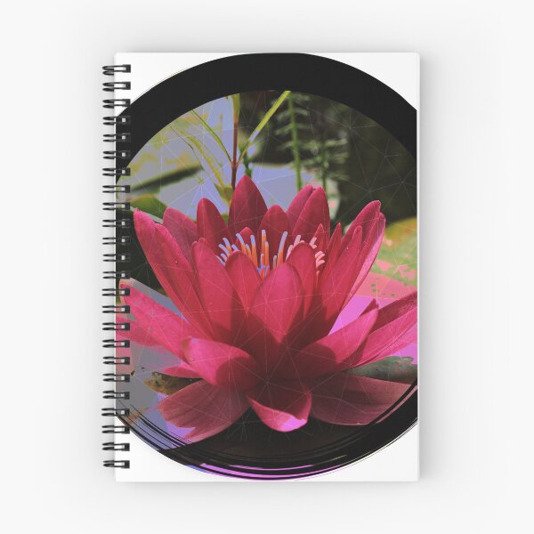 Artikelvorschau, Rote Wasser Lilly Blume mit farbigen Filtern geometrisiert entworfen und verkauft von martwea.