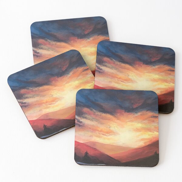 Item preview, A dramatic Sunset on the hills. designed and sold by RollingCat.