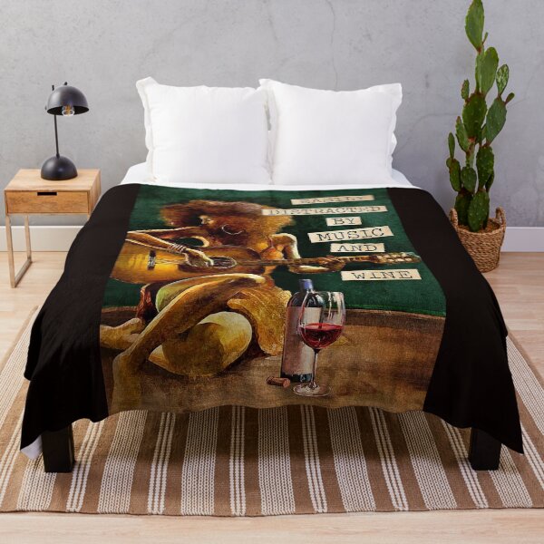 Item preview, Se distrae fácilmente con la música y el vino. designed and sold by Cisnerosf97.
