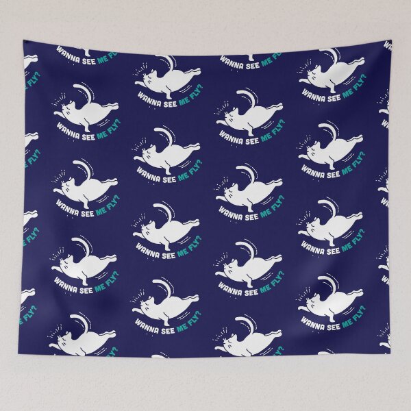 Item preview, "Wanna see me fly?" Funny Cat Yoga Pose designed and sold by Arko  Ranger.