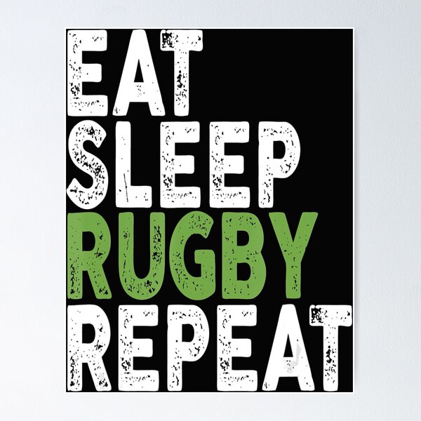 Item preview, Eat Sleep Rugby Repeat designed and sold by bale2014.