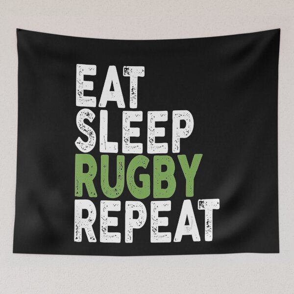 Item preview, Eat Sleep Rugby Repeat designed and sold by bale2014.