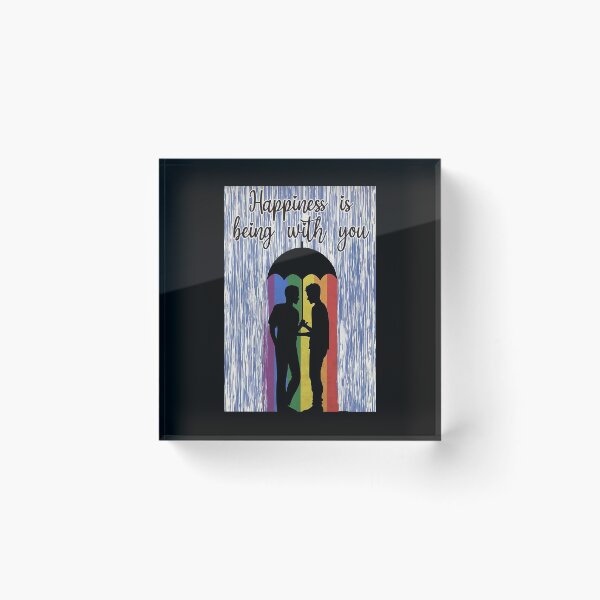 Item preview, Gay Couple Under Rain Happiness is being with you designed and sold by Kendall188.