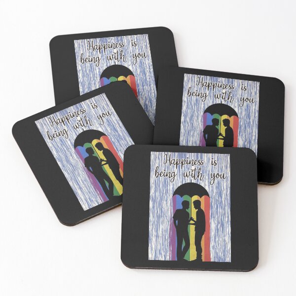 Item preview, Gay Couple Under Rain Happiness is being with you designed and sold by Kendall188.
