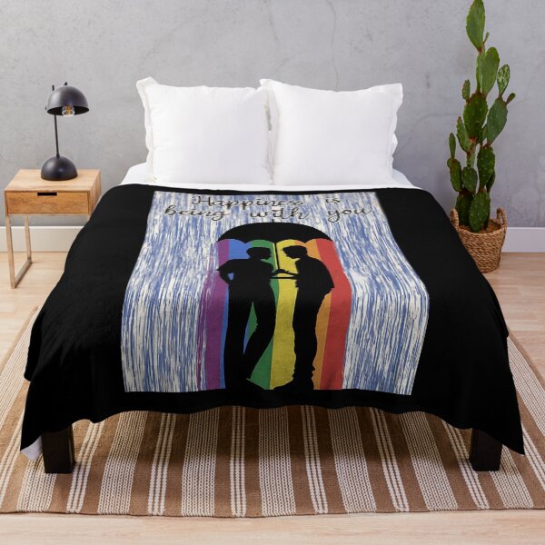 Item preview, Gay Couple Under Rain Happiness is being with you designed and sold by Kendall188.