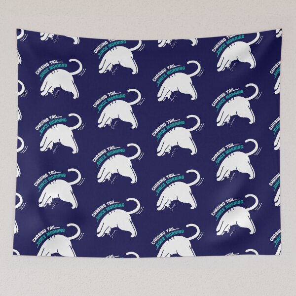 Item preview, "Chasing tail since morning" Funny Cat Yoga Pose designed and sold by Arko  Ranger.