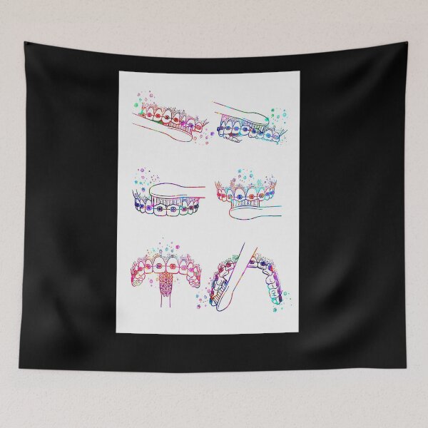 Item preview, Dentist Watercolor Brush Teeth designed and sold by Cooper73.