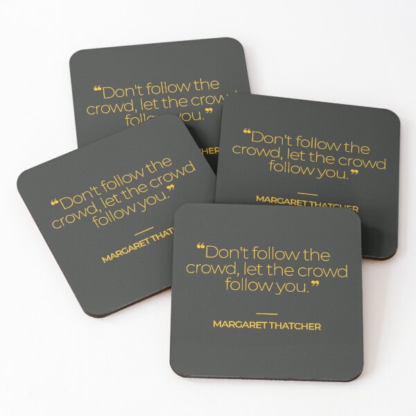 Item preview, Margaret Thatcher Famous Quotes designed and sold by TonsPOD.
