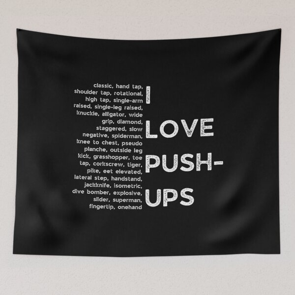 Item preview, I love pushups - Fitness designed and sold by DrawingBoard.