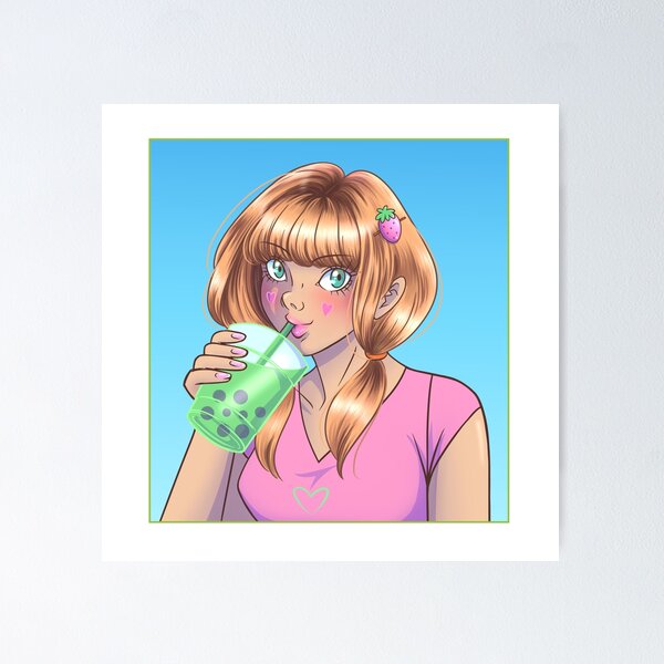 Item preview, Thank You Berry Matcha - no text version designed and sold by FizzyVee.