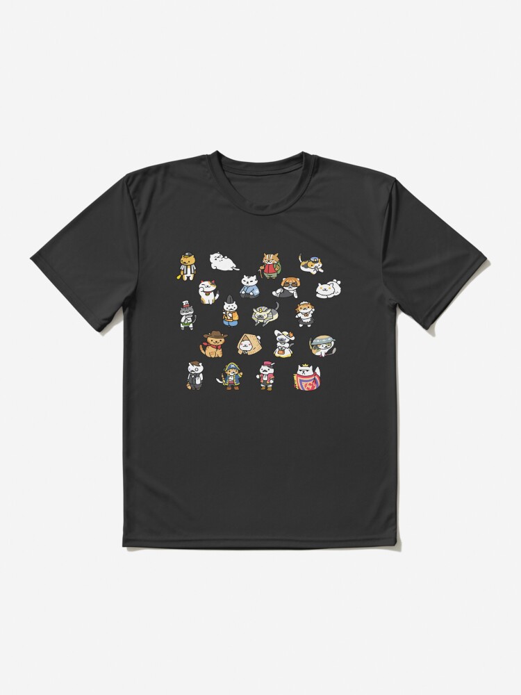 Neko Atsume Rare Cats Active T-Shirt