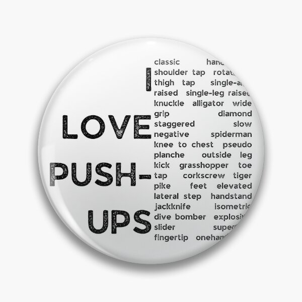 Item preview, I love pushups - Fitness - Black Text designed and sold by DrawingBoard.
