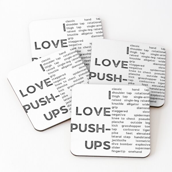 Item preview, I love pushups - Fitness - Black Text designed and sold by DrawingBoard.