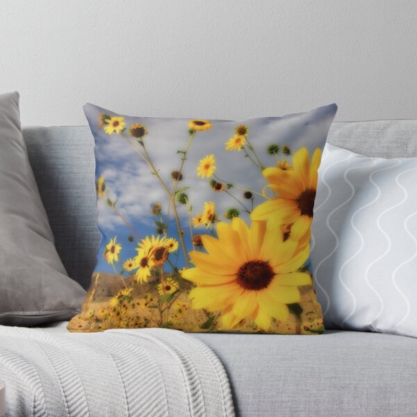Sunflowers Tote Bag and Throw Pillow Throw Pillow