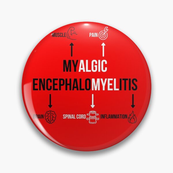 Item preview, ME/CFS Awareness: Black and White on Red Myalgic Encephalomyelitis Definition Diagram designed and sold by Chantelle Spies.