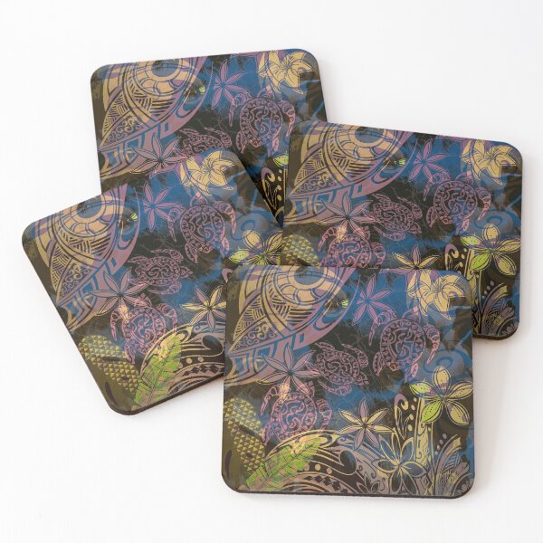 Item preview, Hawaiian - Polynesian Watercolor Abstract designed and sold by sunnthreads.