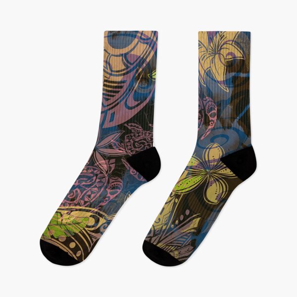 Item preview, Hawaiian - Polynesian Watercolor Abstract designed and sold by sunnthreads.