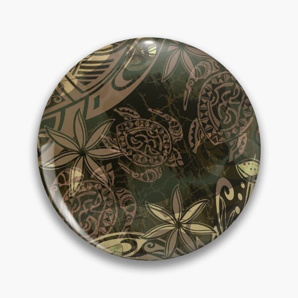 Item preview, Hawaiian - Polynesian Brown Watercolor Abstract designed and sold by sunnthreads.