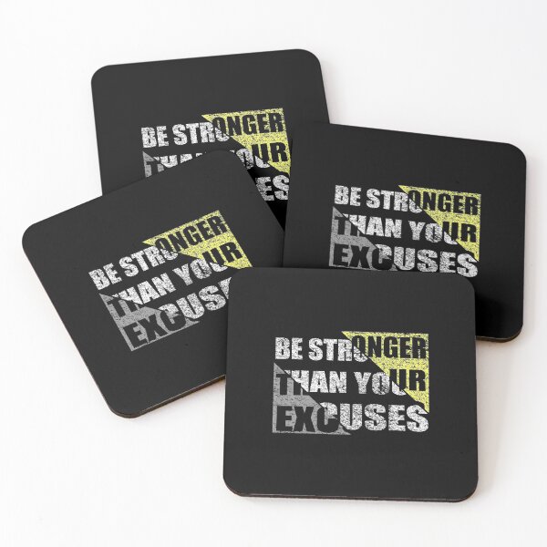 Item preview, Be Stronger Than Your Excuses  designed and sold by VikiQuick.