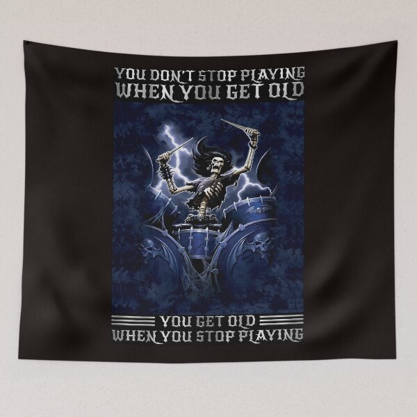 Item preview, drummer You don't stop playing when you get old you get old when you stop playing designed and sold by Cisnerosf97.