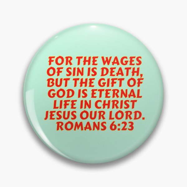 Item preview, Bible Verse Romans 6:23 designed and sold by Prayingwarrior.