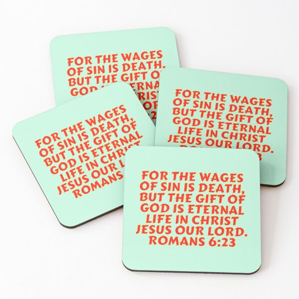 Item preview, Bible Verse Romans 6:23 designed and sold by Prayingwarrior.