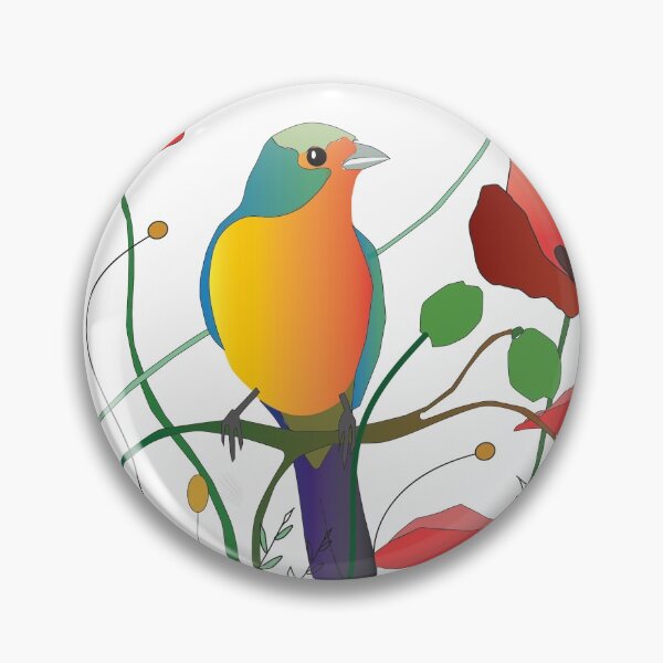 Item preview, Bird and flowers designed and sold by Rionda.