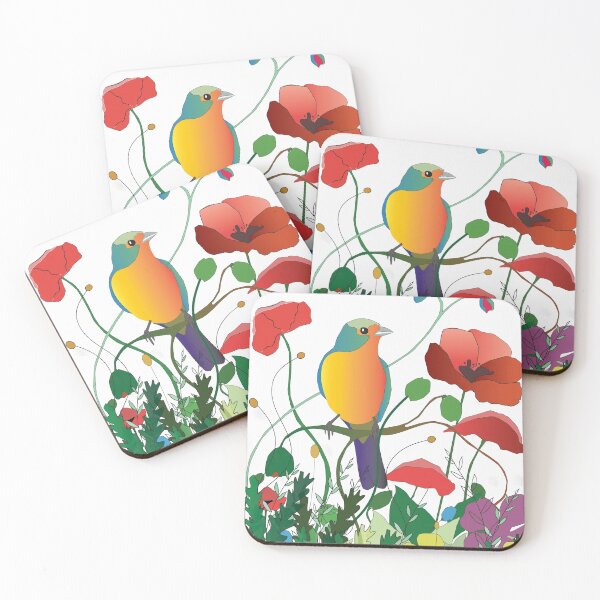 Item preview, Bird and flowers designed and sold by Rionda.