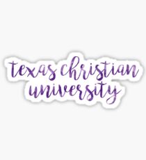 Texas Christian University/TCU Watercolor Sticker