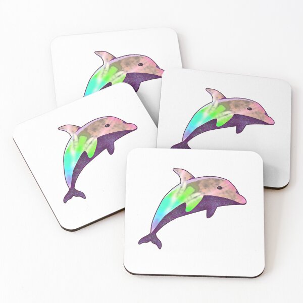 Item preview, Tie Dye Dolphin Colorful Purple designed and sold by Studio Bako.