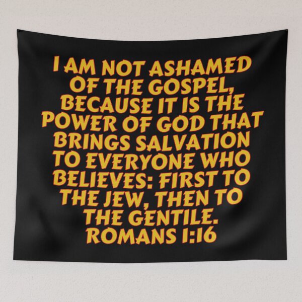 Item preview, Bible Verse Romans 1:16 designed and sold by Prayingwarrior.