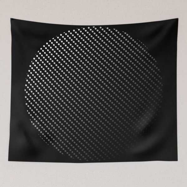 Item preview, Fading white minimal polka dots designed and sold by crazycollective.