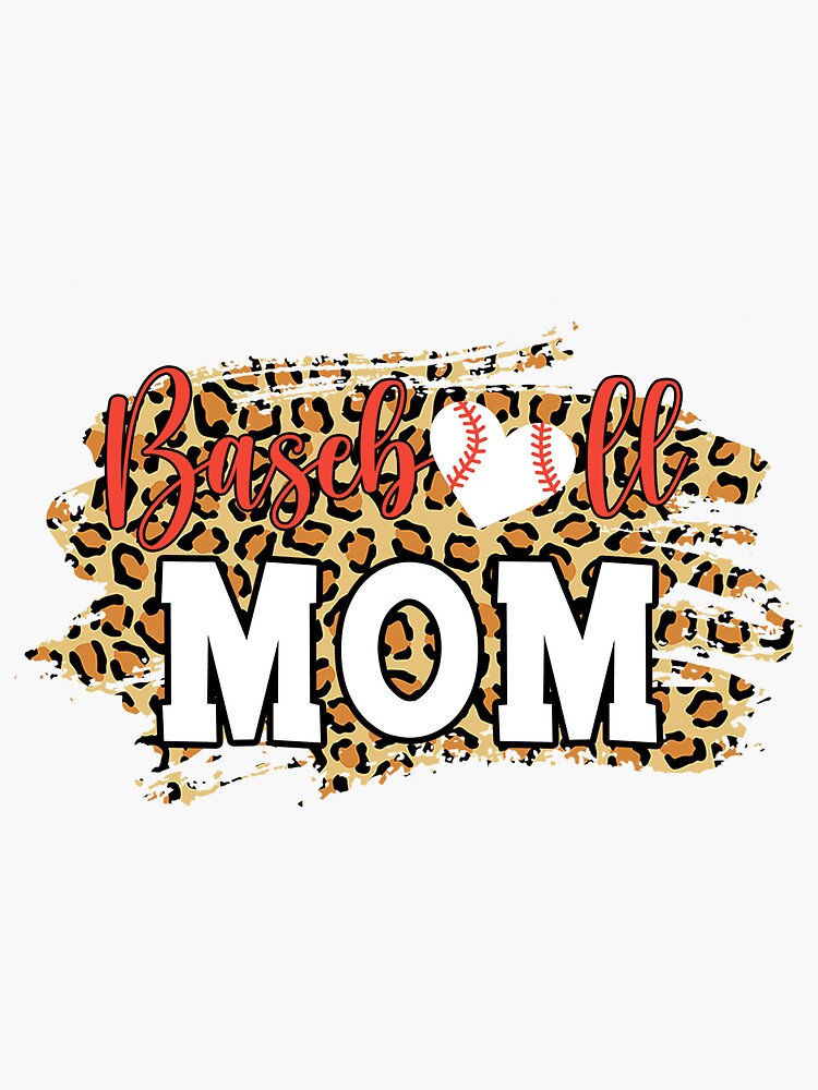 Softball Mom Leopard Funny Baseball Mom Mother S Day 2021 Youth T-Shirt