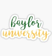 Baylor University/BU Watercolor Sticker