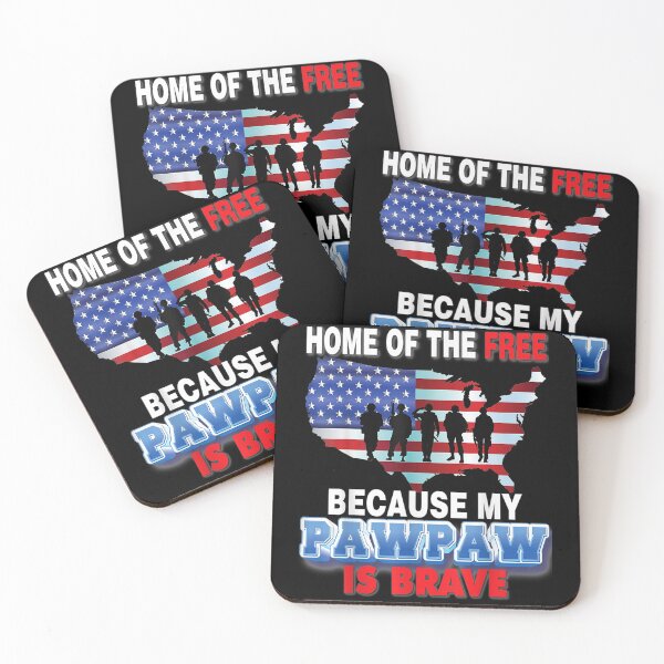 Item preview, Home Of The Free Because My Pawpaw Is Brave Veteran Day designed and sold by Conor6Dalla.