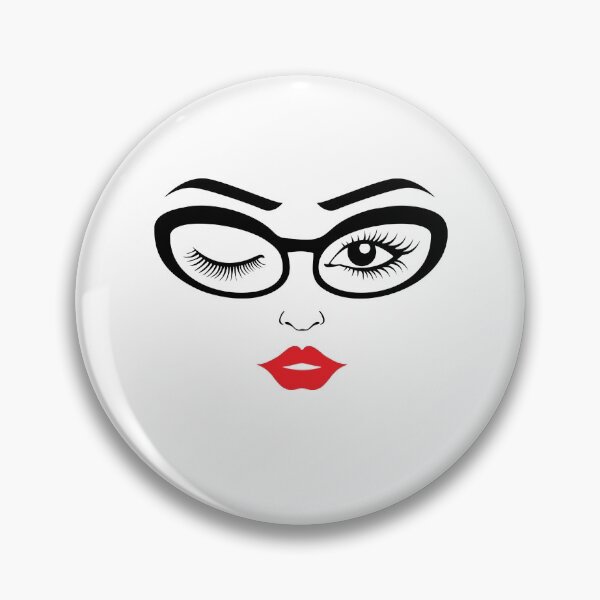 Item preview, Women Mom Cute Cool Summer Winking Eyeglass Eyelashes With Eyebrow Make Up Lash Artist Cosmetologist designed and sold by Dr.YesOrNo.